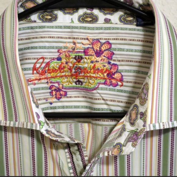 Robert Graham Men's Long Sleeve Front Button Shirt - Picture 2 of 7